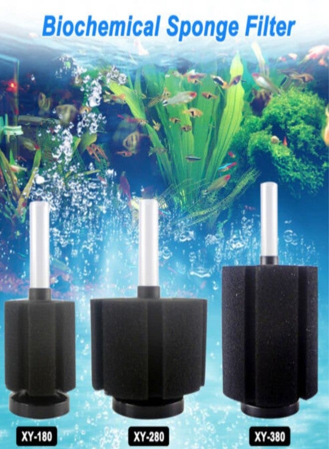 VAYINATO Xinyou Xy-380 Super Biochemical Sponge Filter For Aquarium Fish Tank With Free 2 Meter Air Hose Tube(Air Pump Not Included) - Image 4